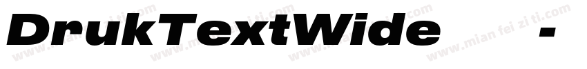 DrukTextWide 字体下载字体转换